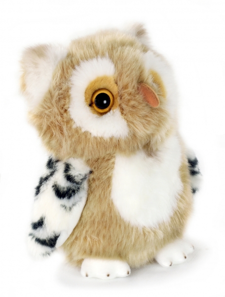 Eule beige 20 cm
